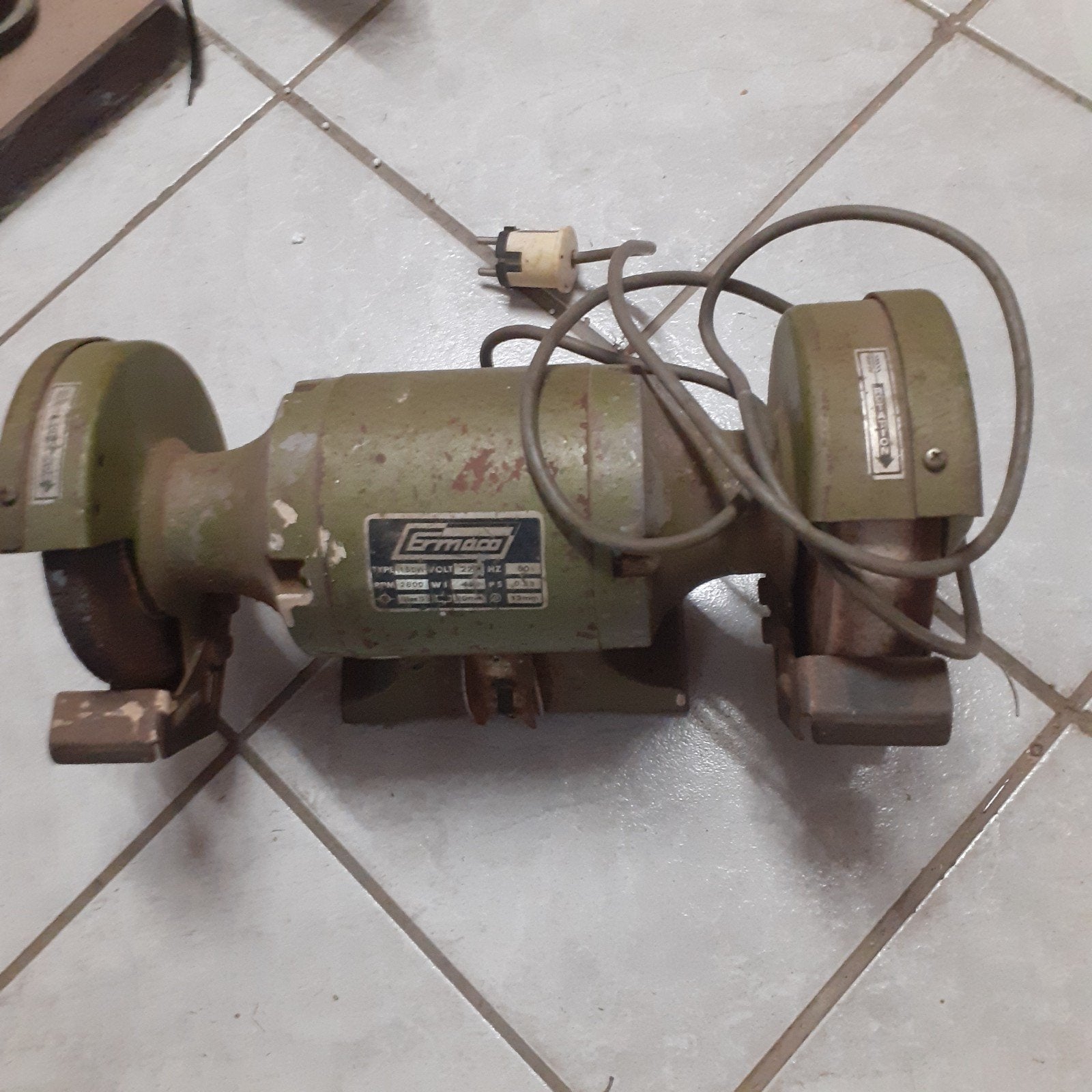 Slijpmachine, Ophalen