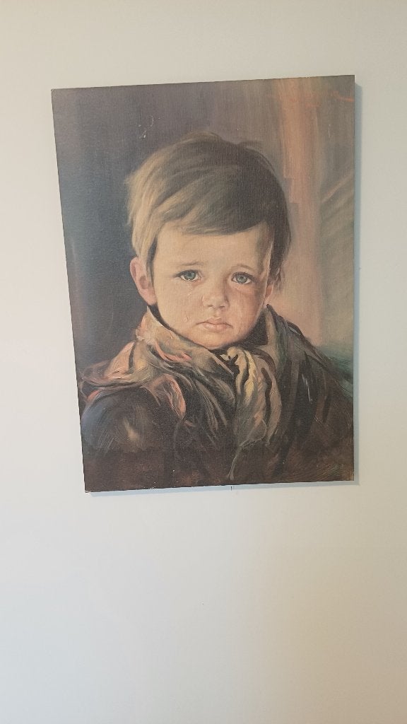schilderij, Antiquités & Art, Enlèvement, Encadré, Portrait ou Personnes