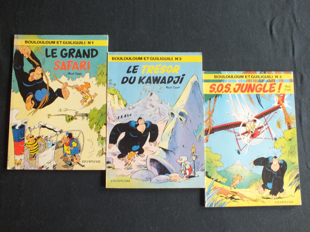 BOULOULOUM & GUILIGUILI (4 ALBUMS EO). EDITIONS DUPUIS, Enlèvement ou Envoi, Série complète ou Série, Utilisé, Mazel - Cauvin