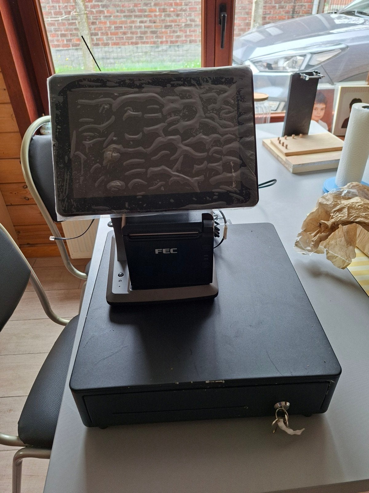 Horeca kassa, zwart, casio VR200/7000, Ophalen of Verzenden