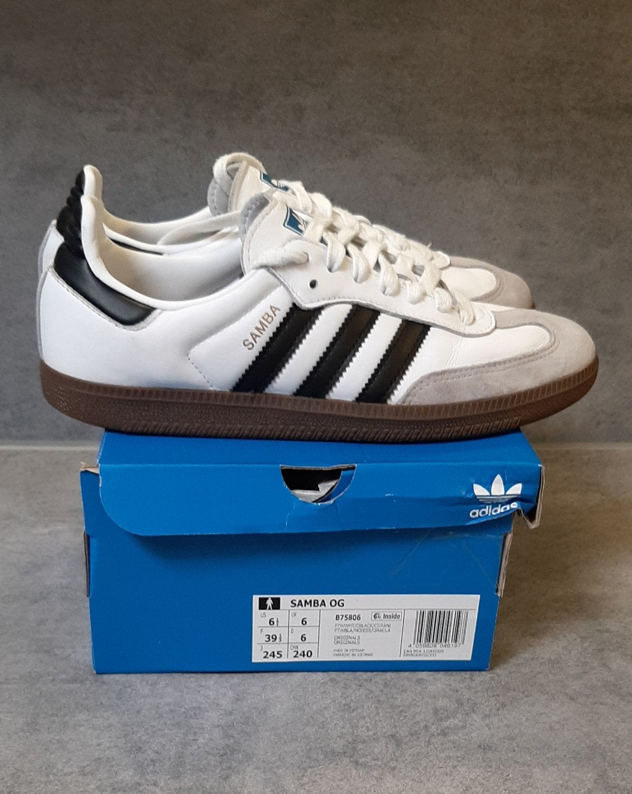 Adidas sneakers Samba OG/Maat 39 1/3, Vêtements | Hommes, Chaussures, Enlèvement ou Envoi, Comme neuf, Adidas, Blanc