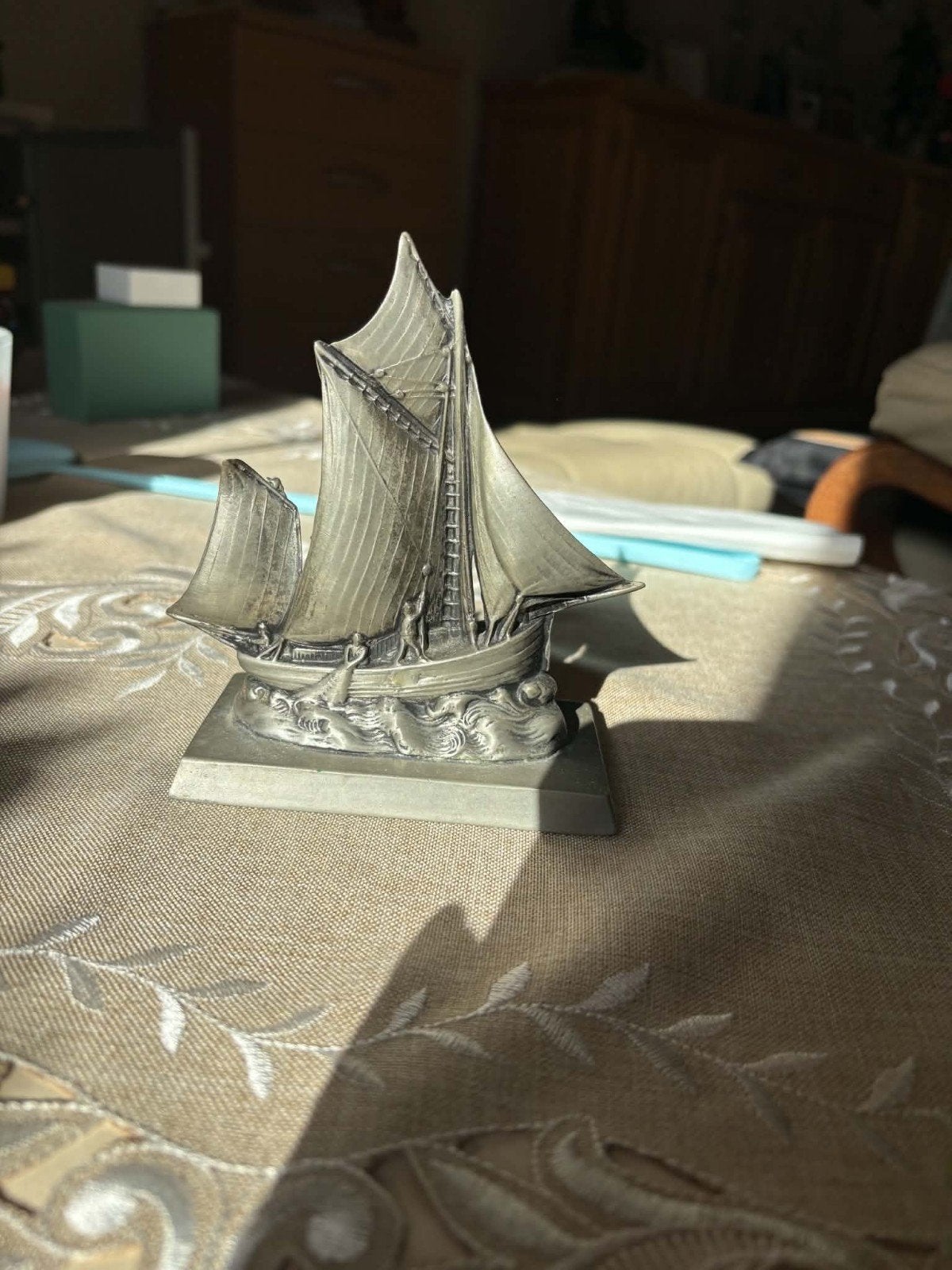 tinnen schip, Antiek en Kunst, Ophalen