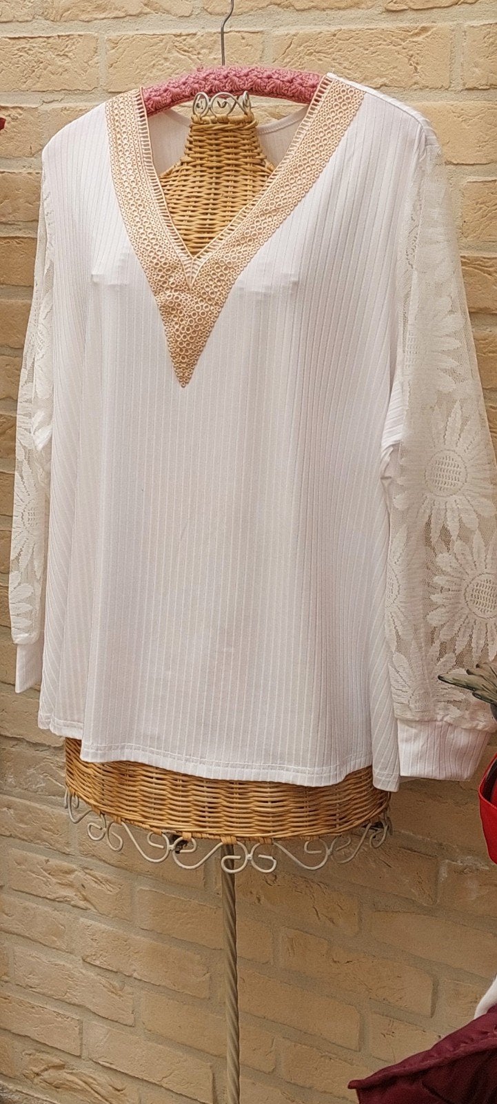Bloesje maat 4xl shein, Vêtements | Femmes, Grandes tailles, Enlèvement ou Envoi, Comme neuf, Chemisier ou Tunique, Blanc