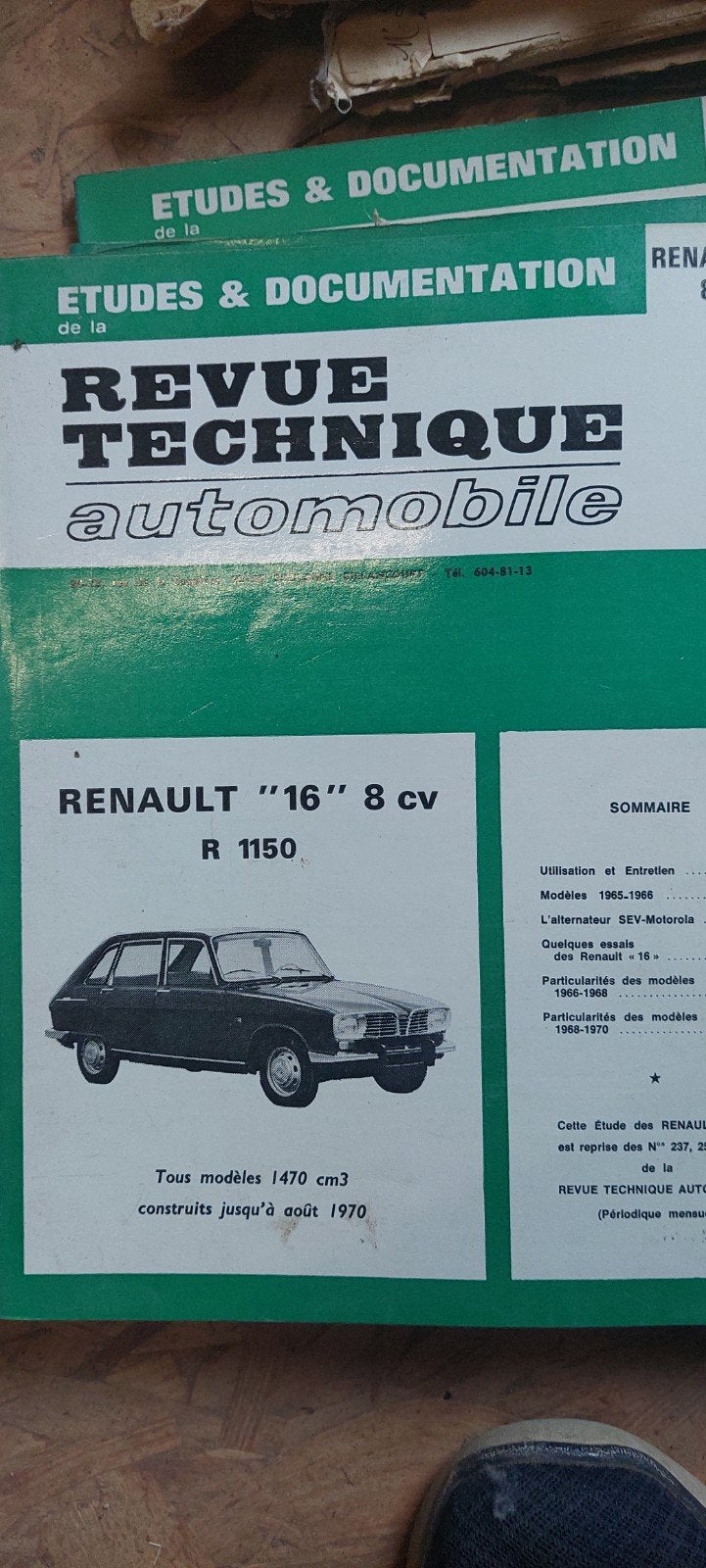 Renault 16   revue technique, Enlèvement ou Envoi