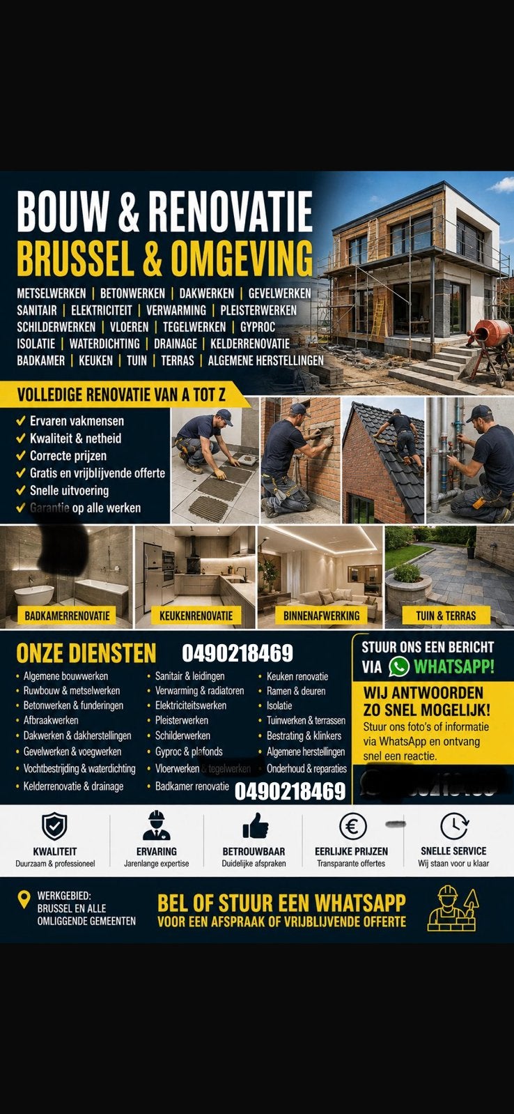 Renovatiebedrijf Antwerpen Gent Leuven Omgeving Renovatie, Hobby en Vrije tijd, Spaarzegeltjes, Ophalen of Verzenden, Snack of Lekkernij