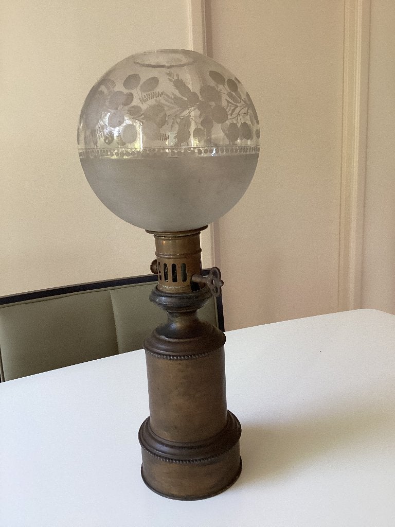 Antiek olielamp, Ophalen