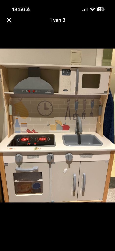 Keukentje, Enfants & Bébés, Enlèvement, Comme neuf, Bois, Jouer à la cuisine