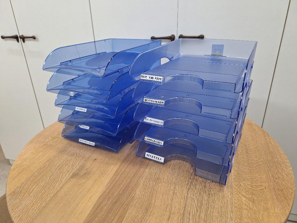 Stapelbak plastiek gratis, Ophalen, Gebruikt, Blauw, Kunststof