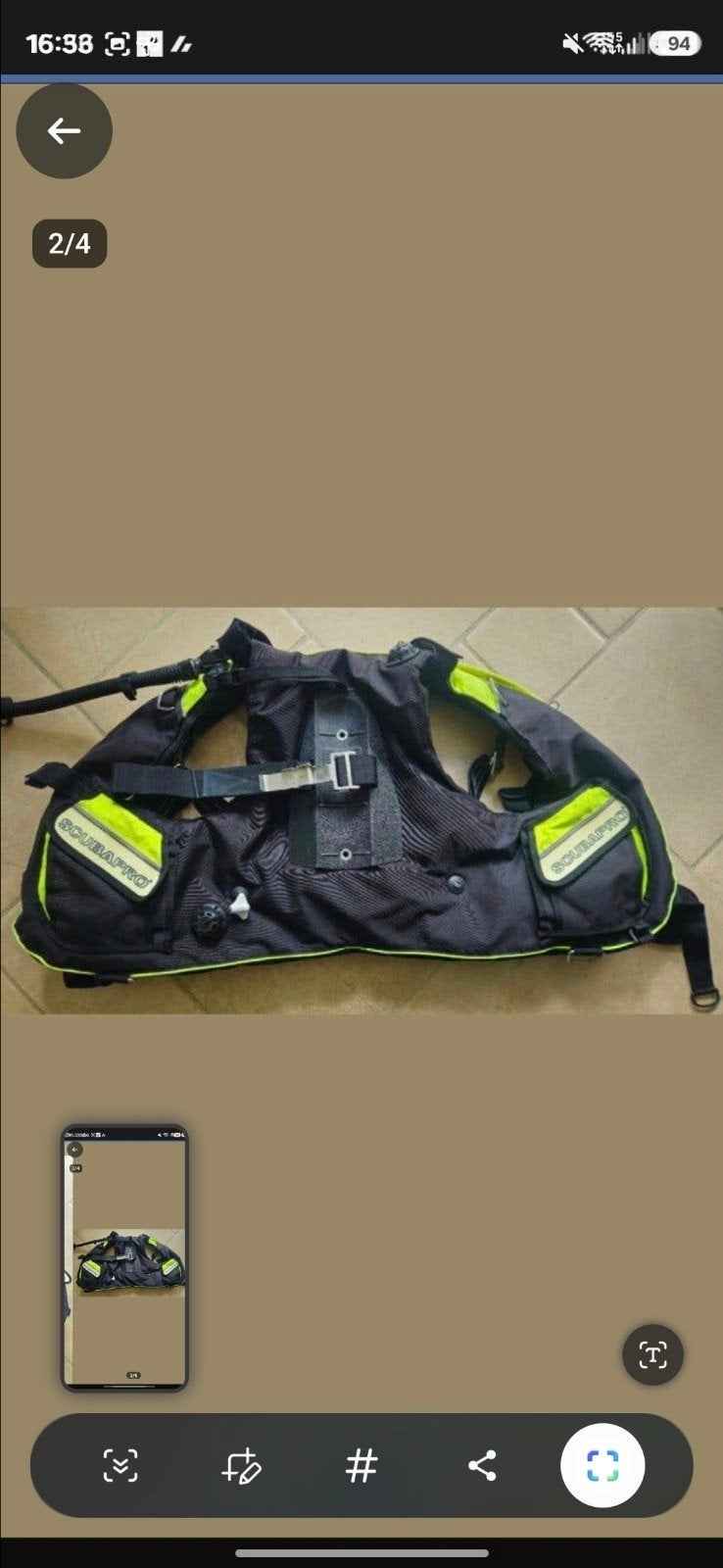 master jacket, Watersport en Boten, Duiken, Ophalen of Verzenden