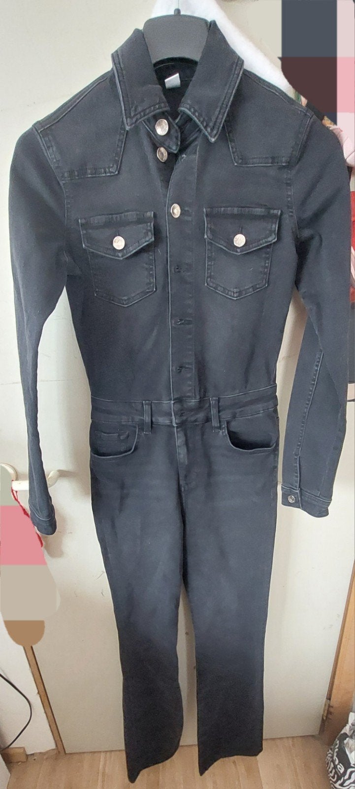 Dames jeans jumpsuit maat 26 merk Lui Jo, Kleding | Dames, Lui Jo, Ophalen, Nieuw, Zwart
