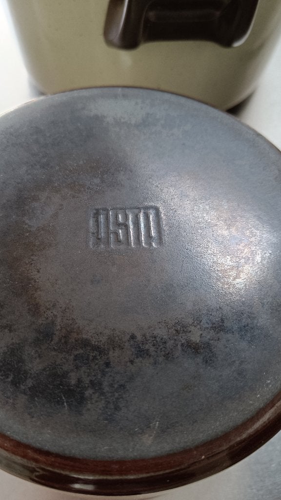 Emaille Kookpottenset ASTA, 6-delig, Huis en Inrichting, Ophalen, Gebruikt, Met deksel, Pannenset