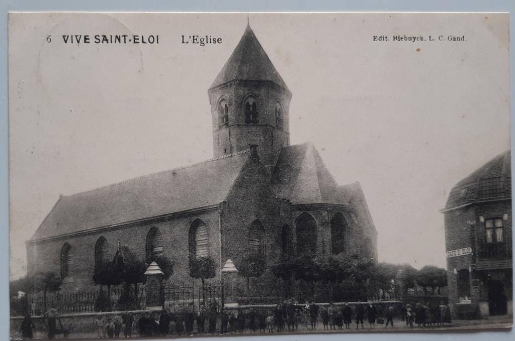 Waregem sint ELOOIS VIJVE DE KERK 1905, Verzamelen, Ophalen of Verzenden