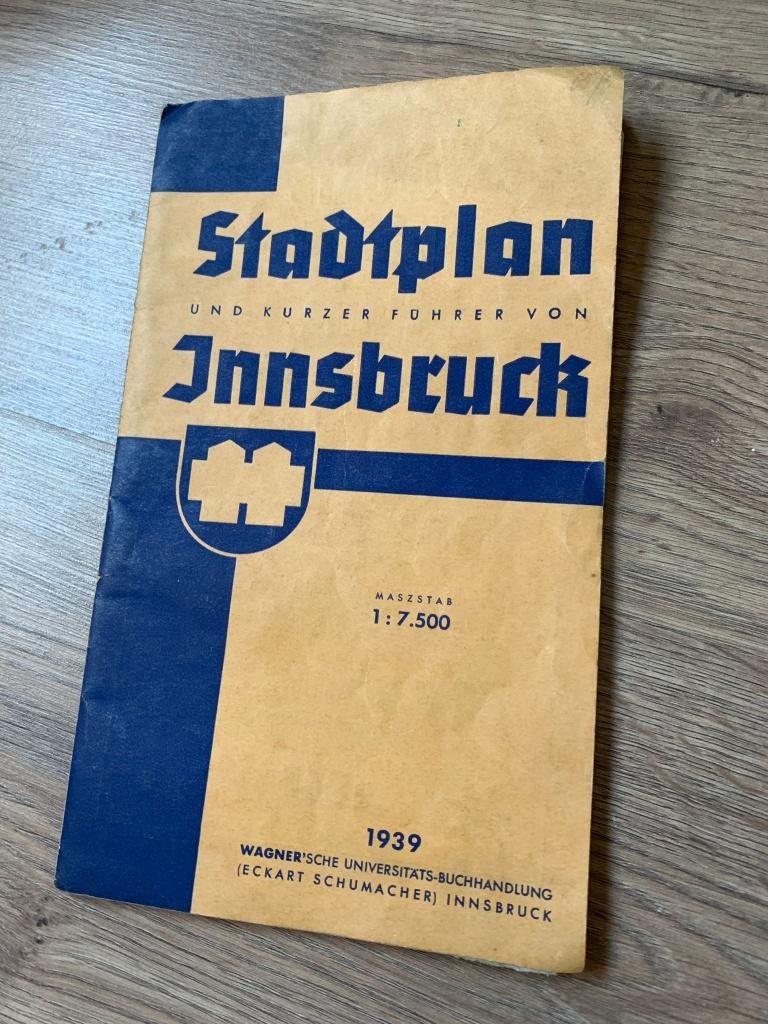 Militaria Allemand WW2 Plan de Ville Insbruck 1939, Envoi, Autres, Autres types