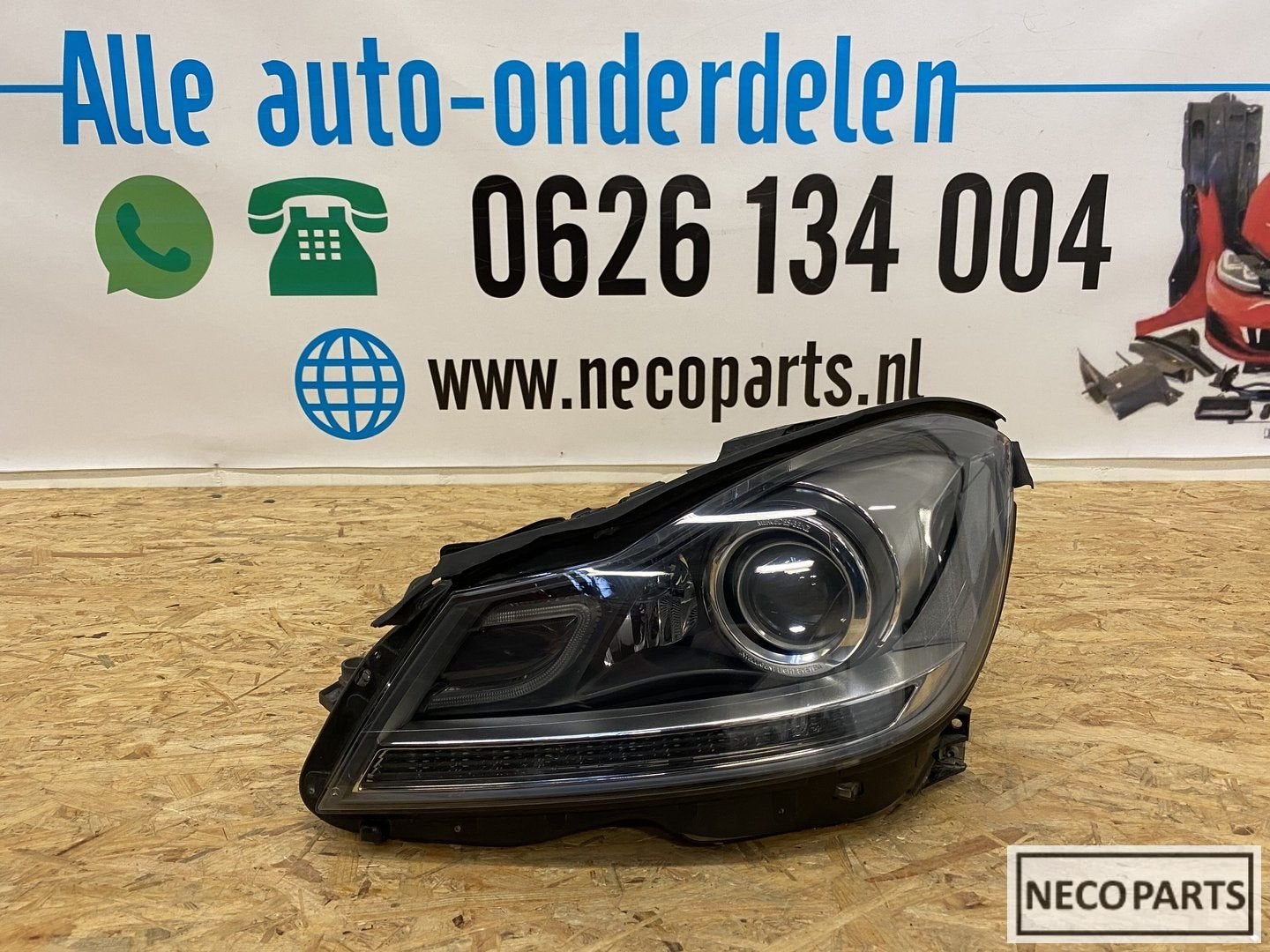 C KLASSE W204 FACELIFT XENON LED KOPLAMP LINKS A2048204539, Gebruikt, -, Ophalen of Verzenden, -