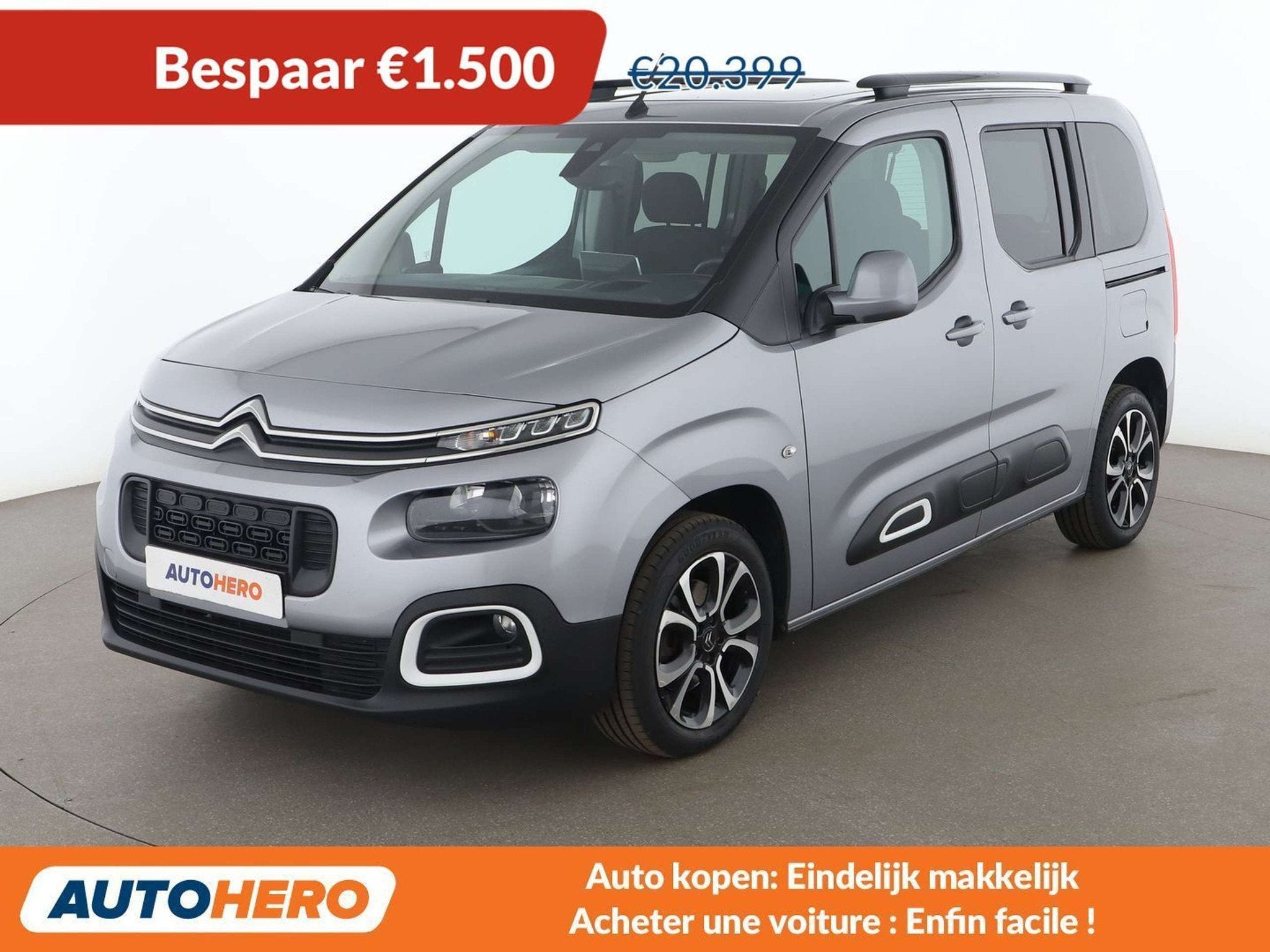 Citroën Berlingo 1.5 Blue-HDi Shine M, Argent ou Gris, Achat, 140 g/km, https://public.car-pass.be/vhr/609d6caa-d140-4d2a-8ad1-ce5646822e69