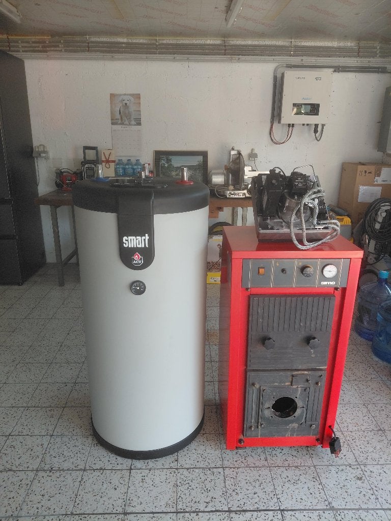 ENSEMBLE BOILER + BRULEUR + CHAUDIERE, Boiler, Enlèvement, 100 litres ou plus, Utilisé