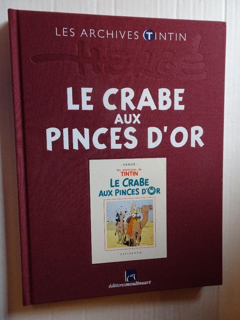 Les Archives Tintin en Noir & Blanc - Crabe aux pinces d'or, Collections, Personnages de BD, Utilisé, Livre ou Jeu, Tintin, Enlèvement ou Envoi