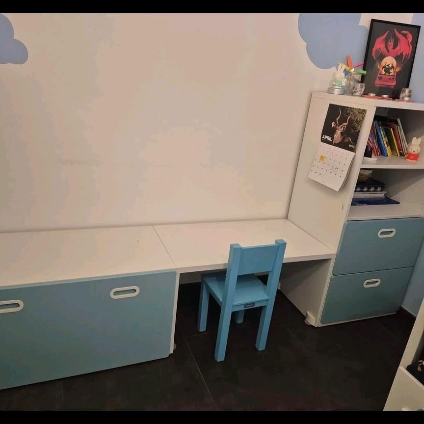 Kinder kamer Ikea blauw/wit, Ophalen