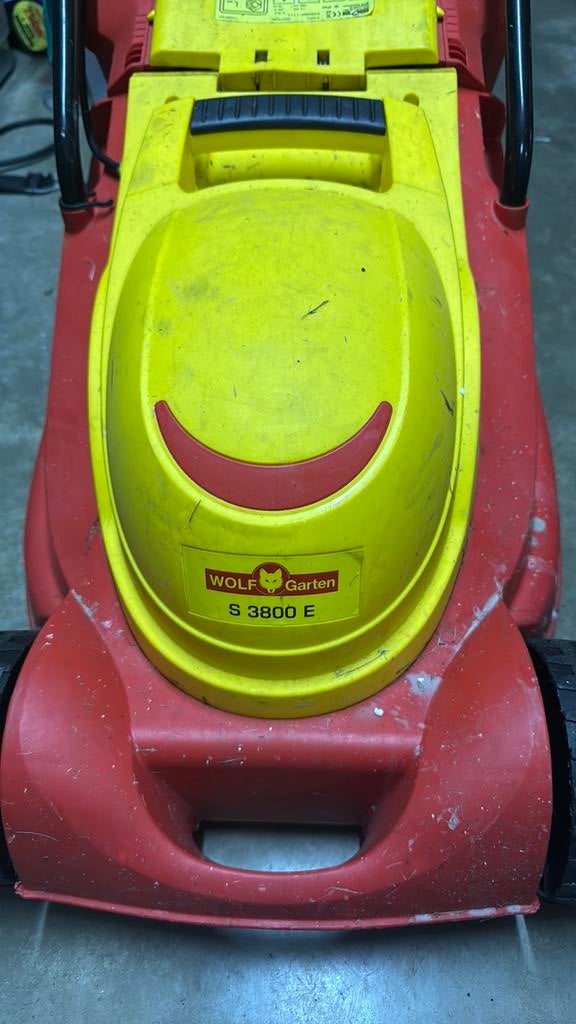 Wolf S 3800 E elektrische grasmaaier 220V, Enlèvement ou Envoi, Tondeuse rotative, 30 à 39 cm, Utilisé