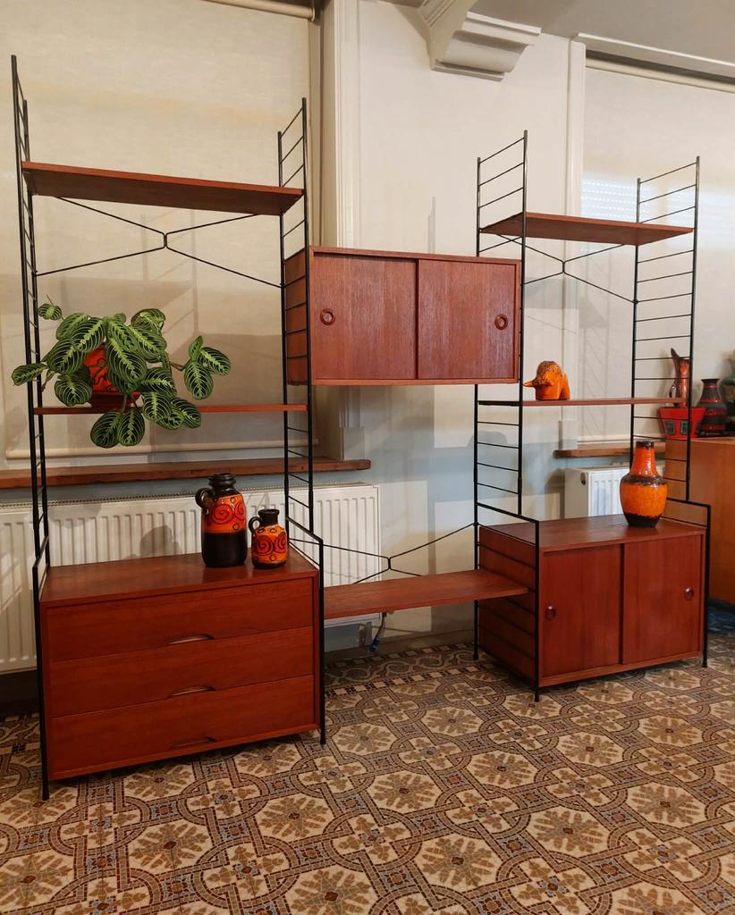 Vintage modulair wandsysteem, Huis en Inrichting, Ophalen, Zo goed als nieuw