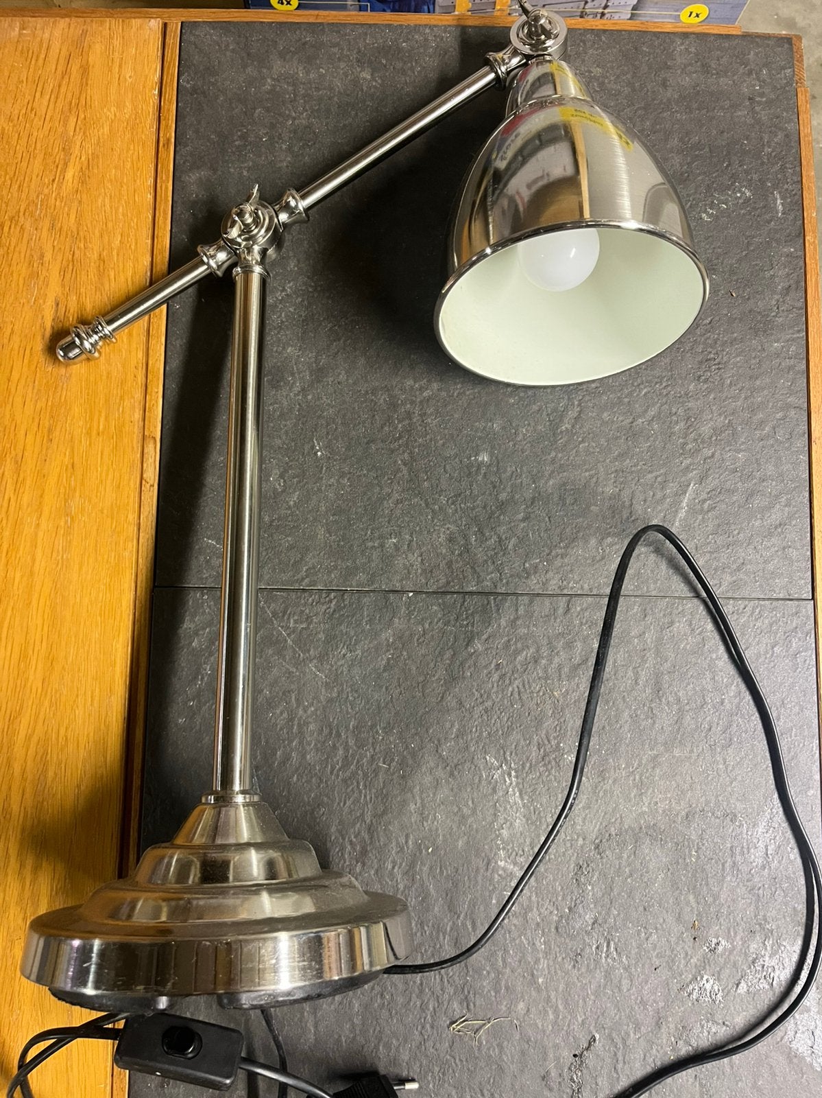 Ikea staande lamp zilver, Huis en Inrichting, Zilver, Ophalen of Verzenden, Zo goed als nieuw, IKEA