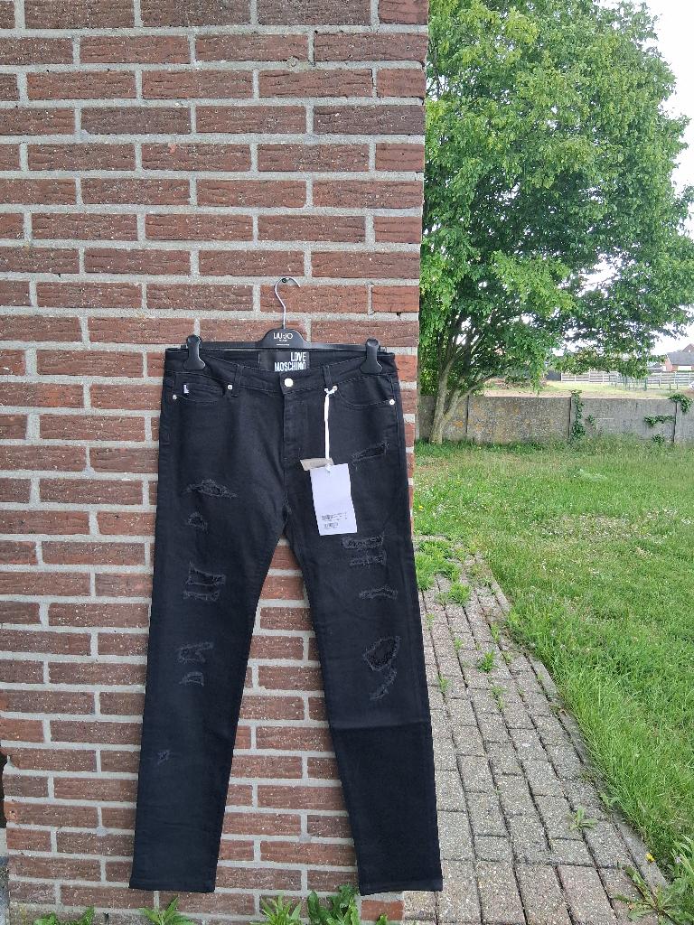 Dames jeans broek Love Moschino Mt32, Love Moschino, Enlèvement ou Envoi, Noir, Taille 42/44 (L)