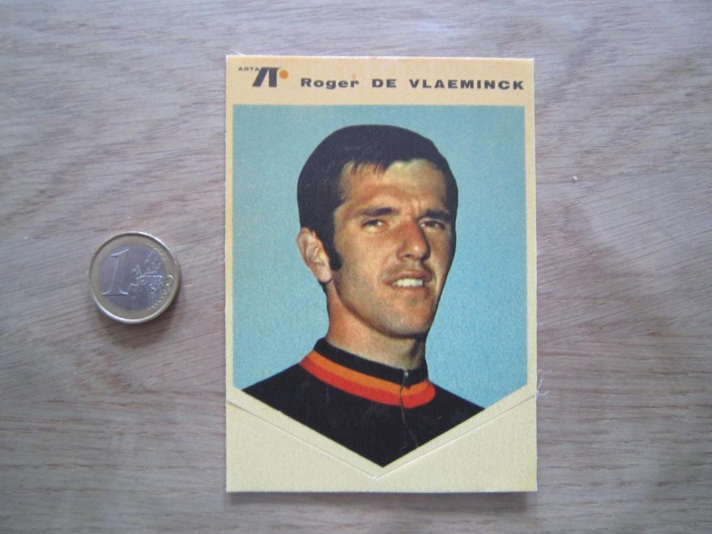 Retro sticker - in zijde Wielrennen Roger De Vlaeminck, Verzamelen, Ophalen of Verzenden, Zo goed als nieuw, Sport
