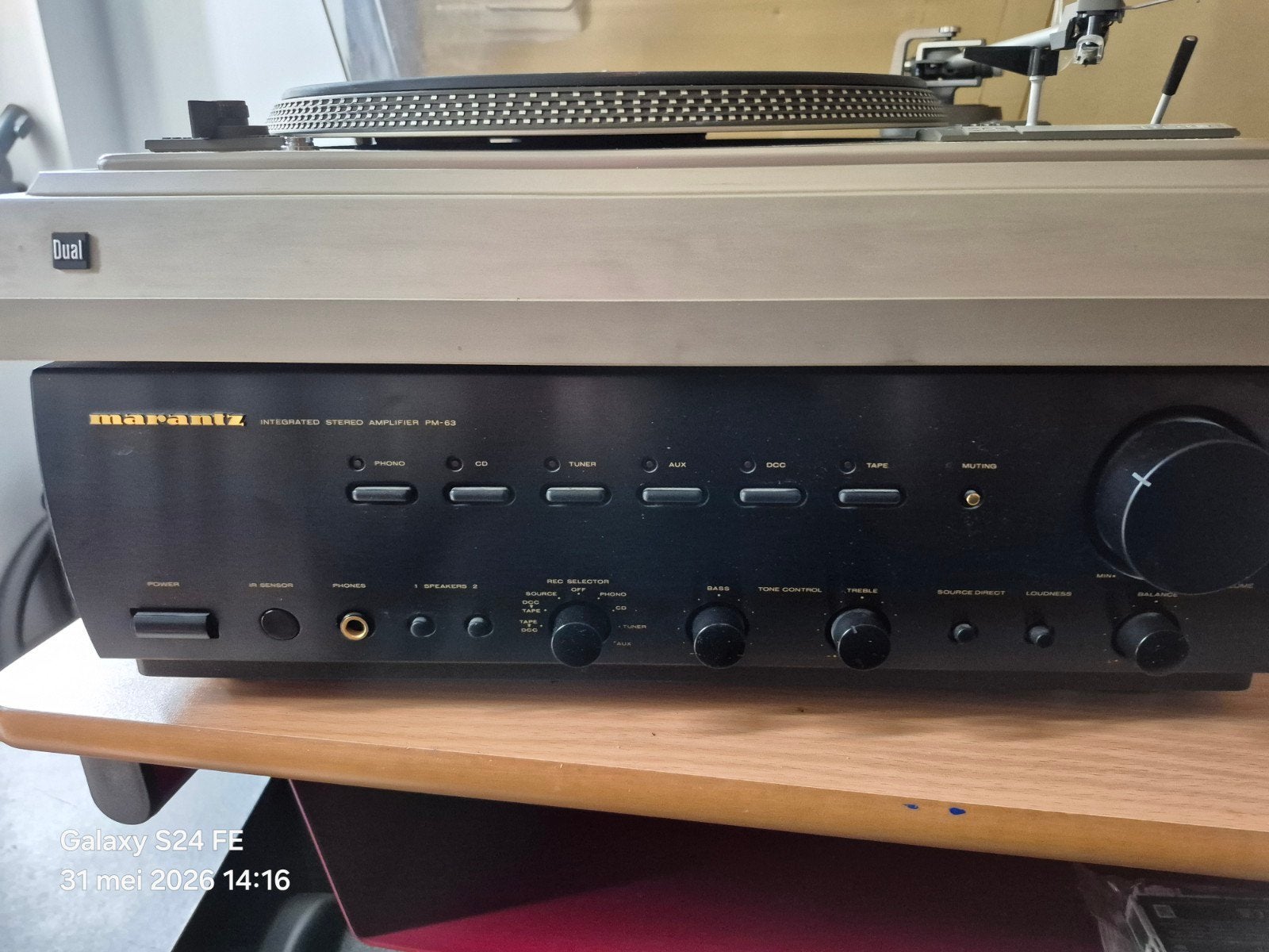 Double - marantz, TV, Hi-fi & Vidéo, Enlèvement ou Envoi, Tourne-disque, Dual