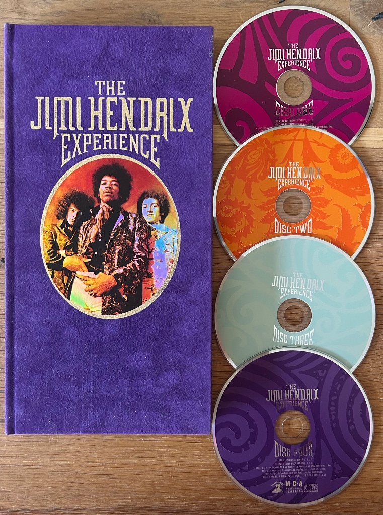 JIMI HENDRIX EXPERIENCE - 4CD Boxset (orig. velours version), CD & DVD, CD | Rock, Premier pressage, Comme neuf, Rock classique