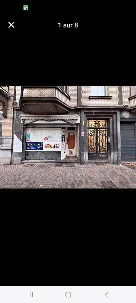 commerce et arriere maison a vendre a molembeek, Articles professionnels, Exploitations & Reprises