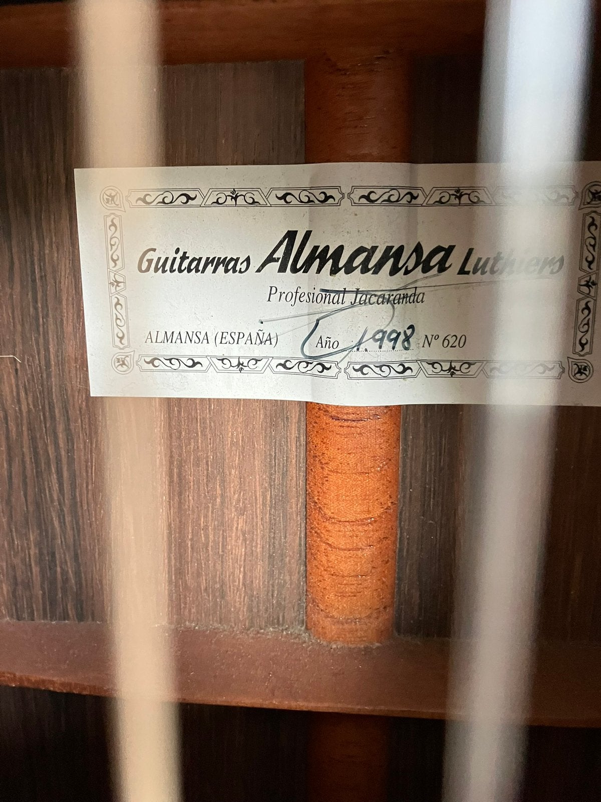 Almansa Profesional Jacaranda gitaar perfecte staat!, Muziek en Instrumenten, Ophalen, Zo goed als nieuw, Klassieke of Spaanse gitaar