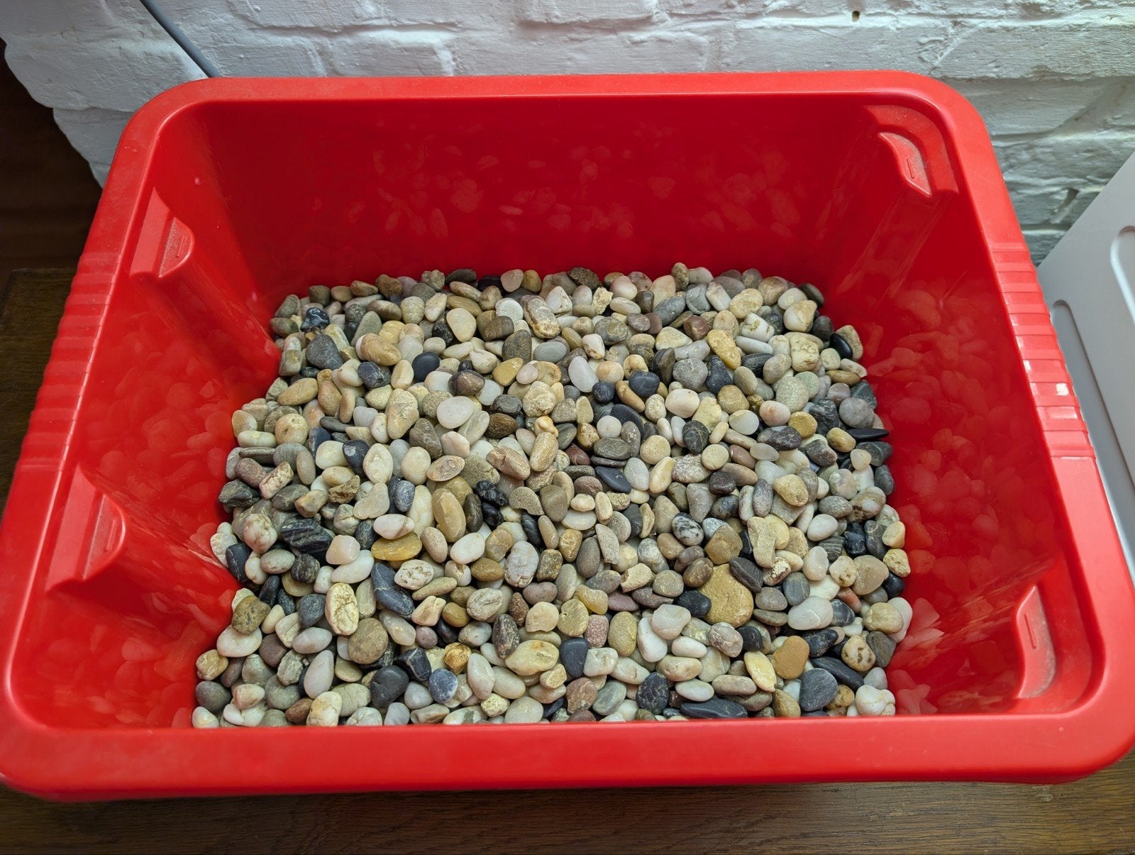 Rivière/galets pour terrarium ou aquarium 11l, Enlèvement, Utilisé, Gravier, Sable ou Substrat