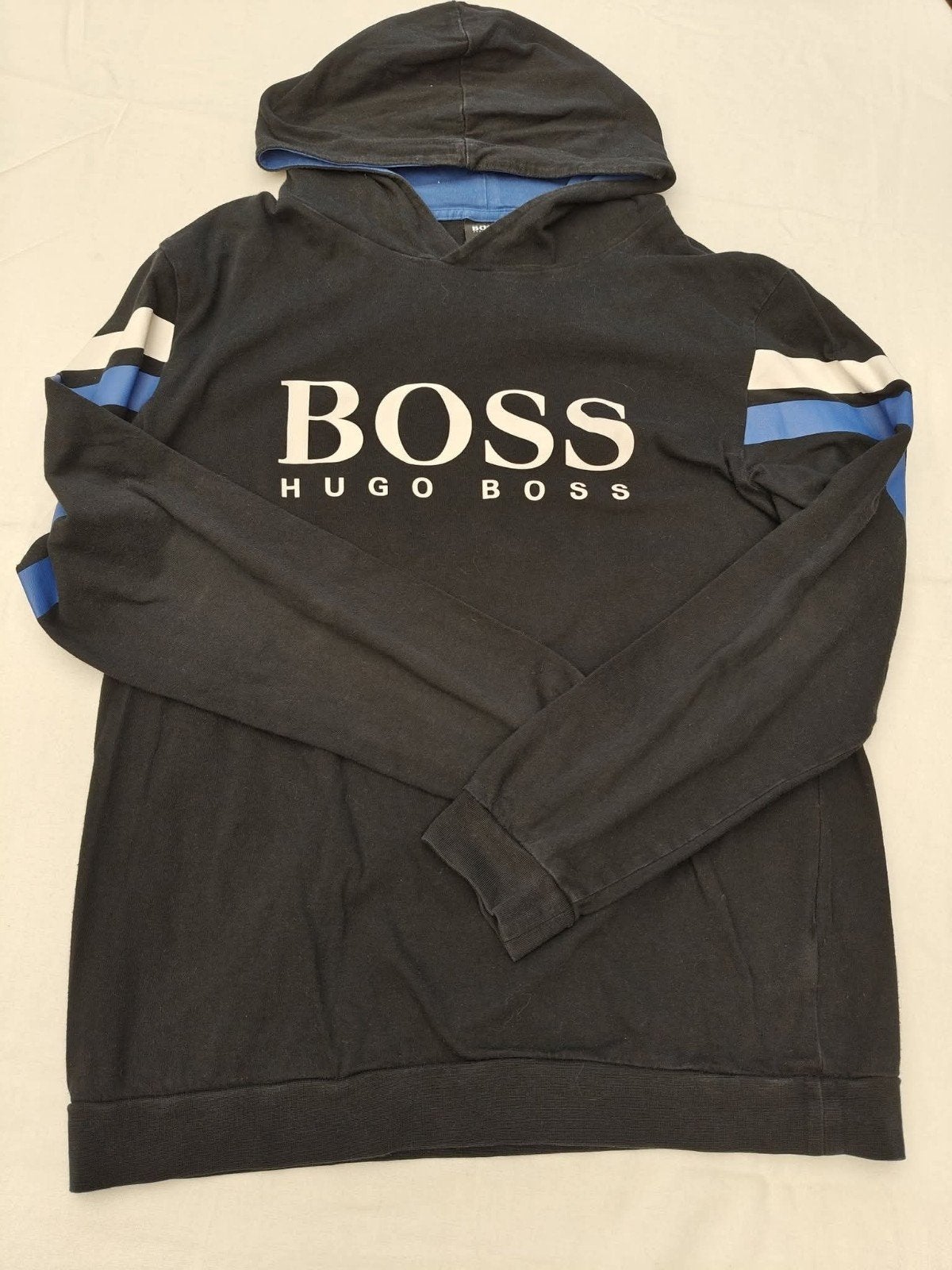 Sweat BOSS Hugo Boss noir/bleu à capuche – Grand logo, Vêtements | Hommes, Enlèvement ou Envoi, Bleu