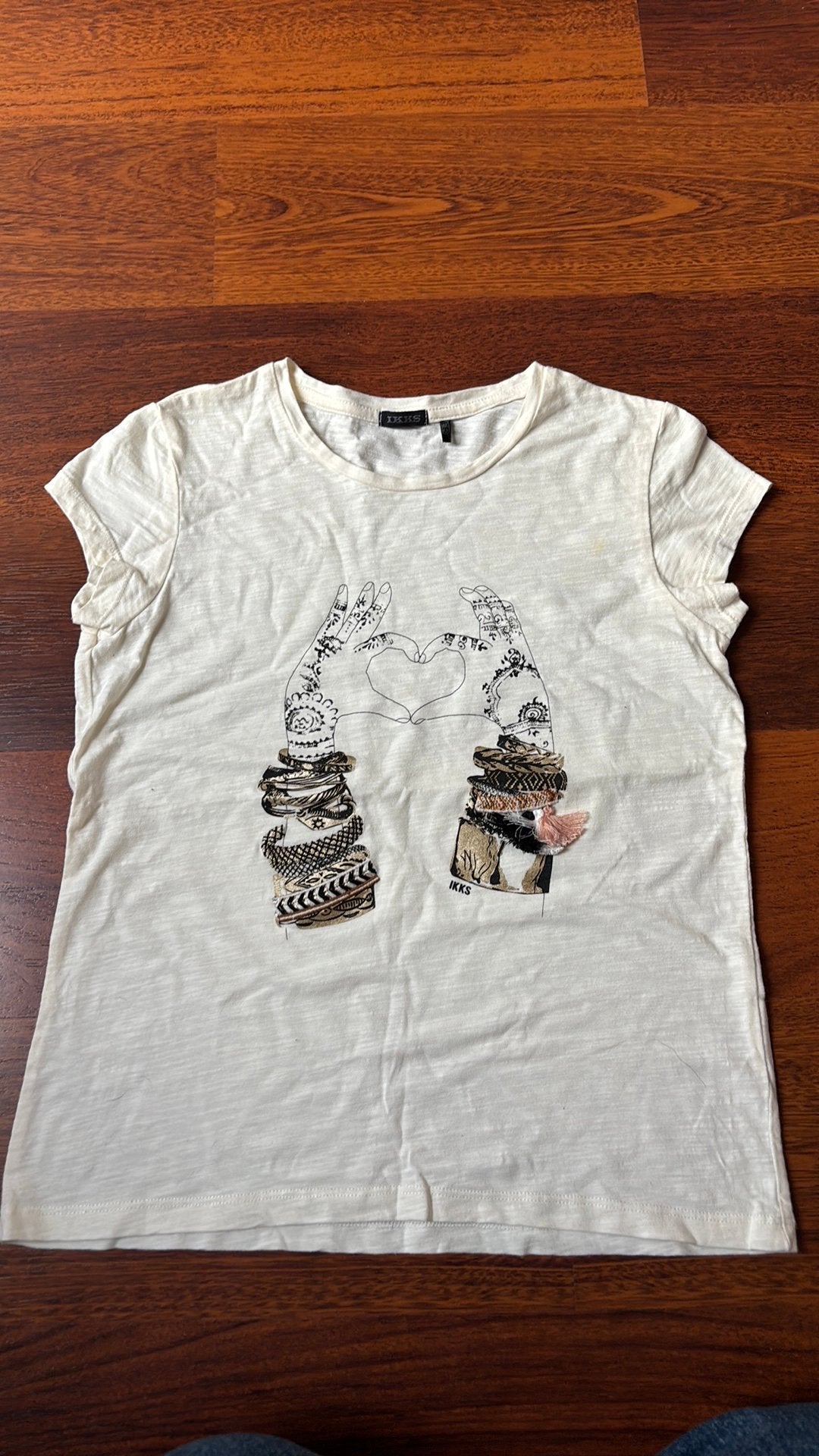 Zeer mooi tshirt IKKS - 14 jaar, Enfants & Bébés, Vêtements enfant | Taille 176, Enlèvement, Comme neuf