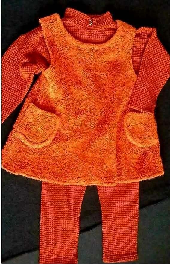 Kinderkledij ensemble wollig warme jurk, leuke trui&legging, Kinderen en Baby's, Meisje, Nieuw, Ophalen of Verzenden, Setje