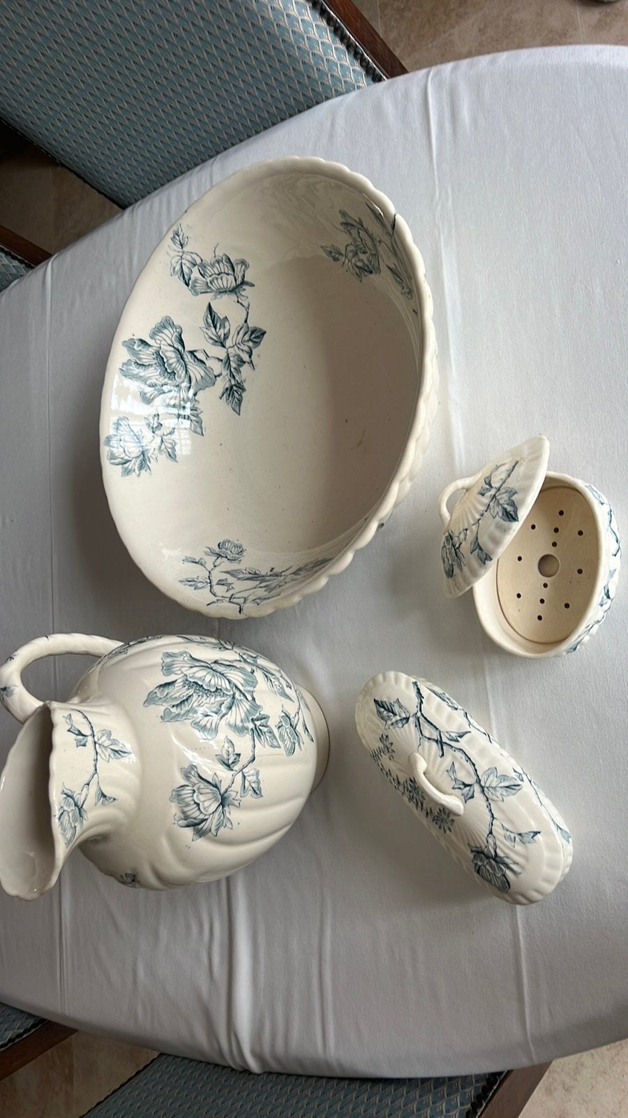 Toilet set ranunc, Ophalen