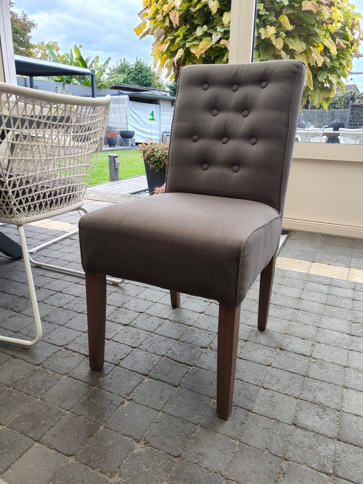 stoelen, Maison & Meubles, Gris, Comme neuf, Enlèvement, Cinq, Six Chaises ou plus