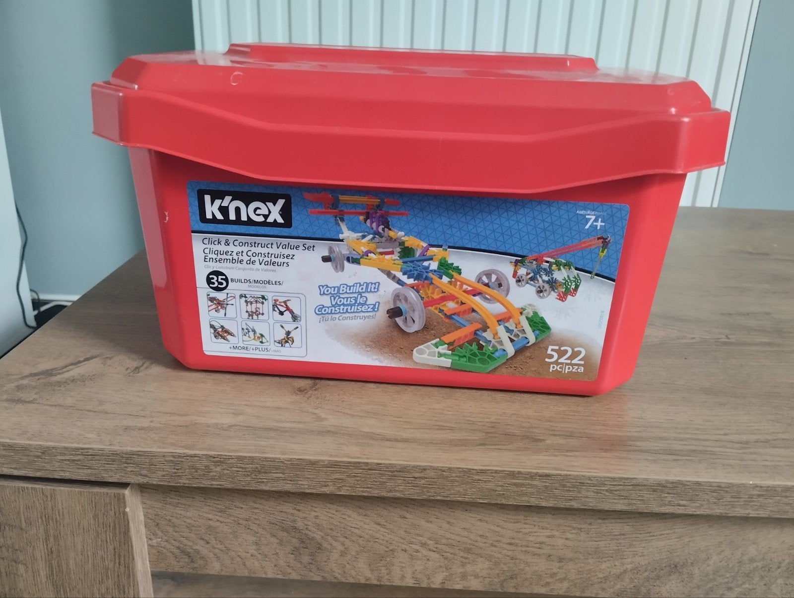 knex doos met batterij alles zit er in en nog extra knex, Ophalen, Zo goed als nieuw, K'nex