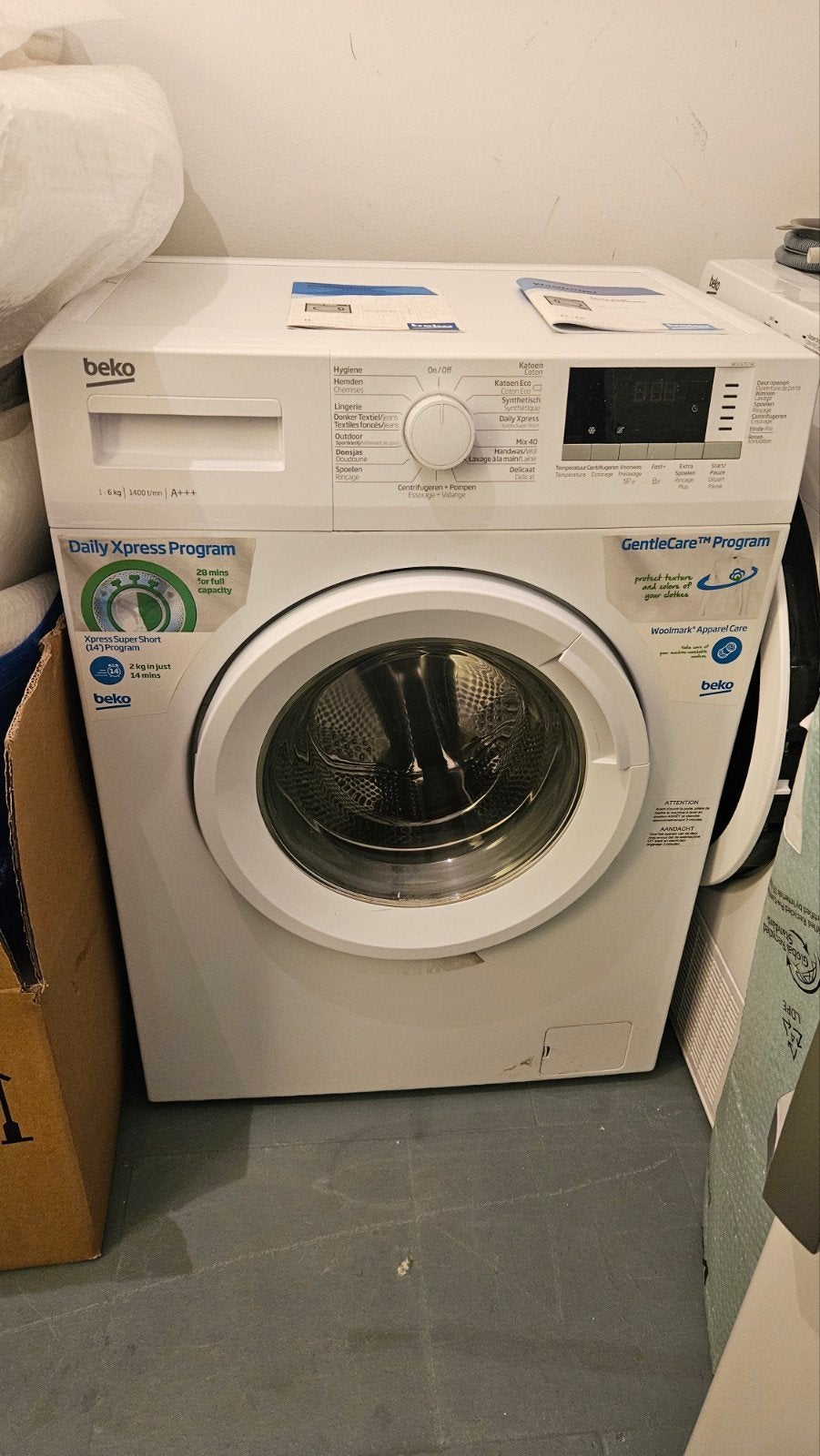 machine a laver beko A+++, Enlèvement