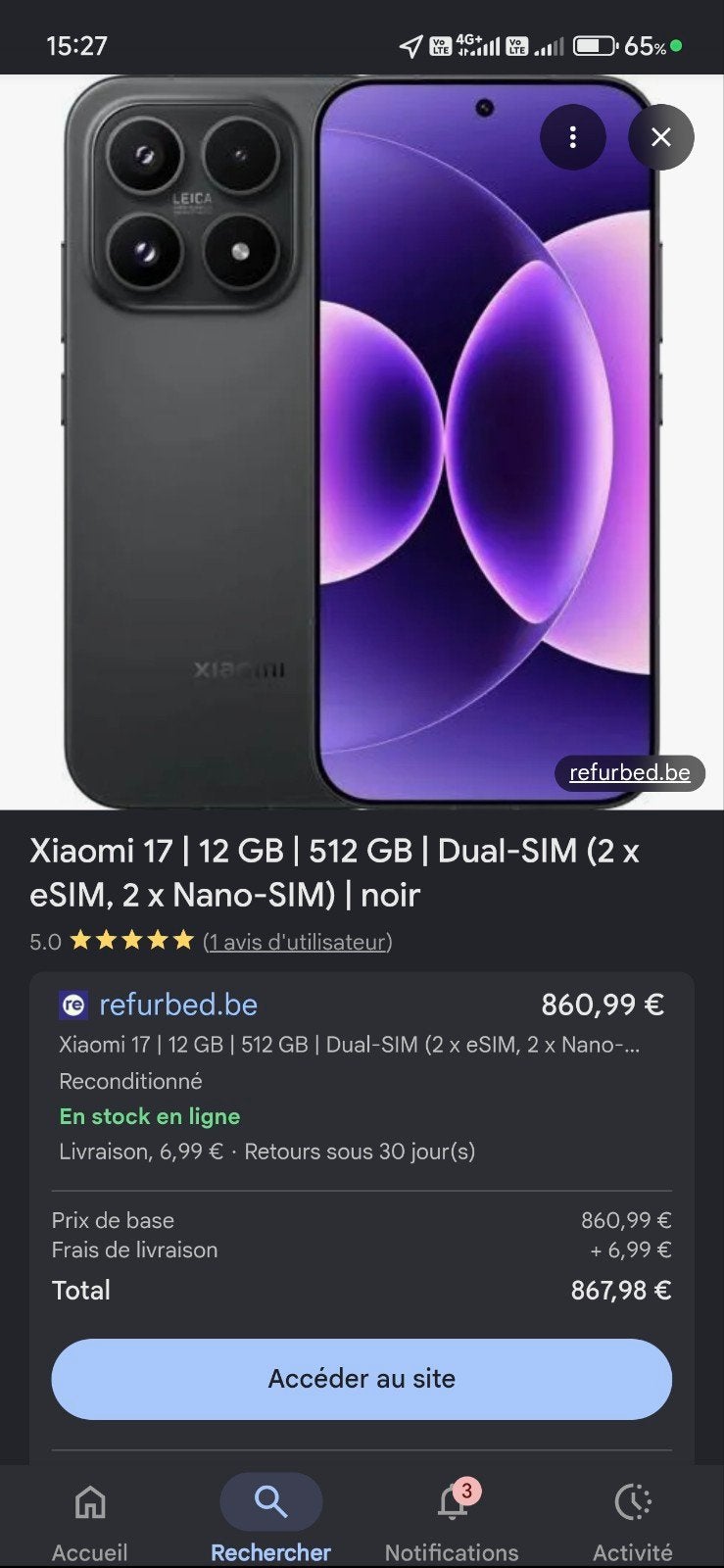 Xiaomi 17 512Gb black