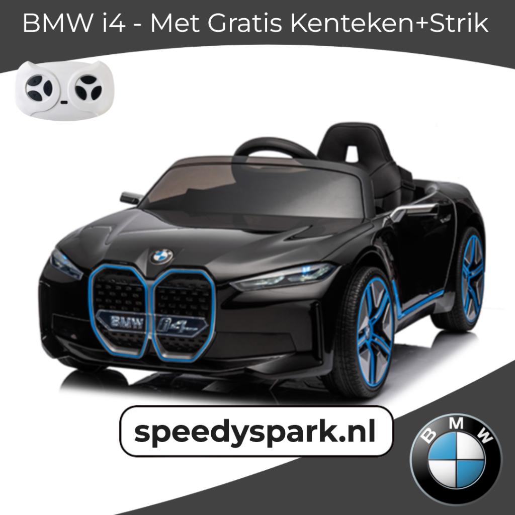 Elektrische kinderauto BMW i4 - 12V, Kinderen en Baby's, Ophalen of Verzenden, Nieuw