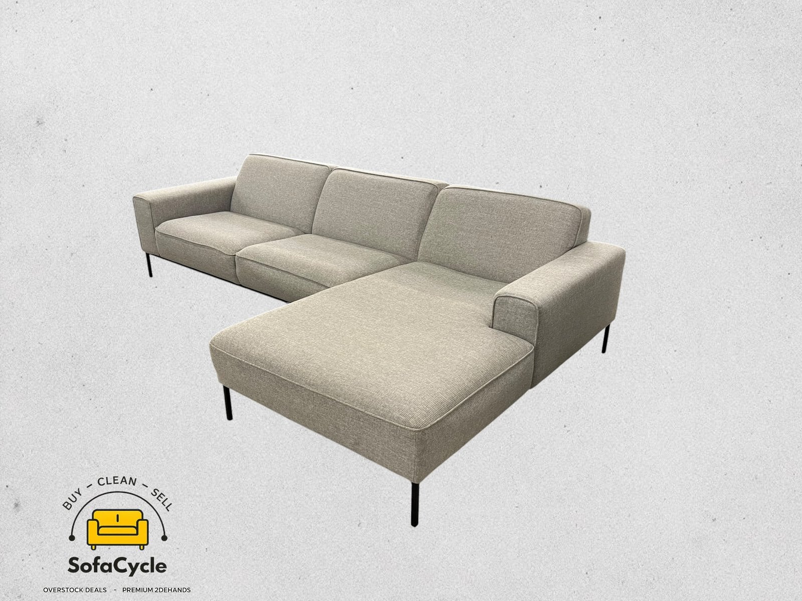 Fauteuil d'angle gris Sits - SofaCycle, Enlèvement ou Envoi, SofaCycle, Info@sofacycle.be
