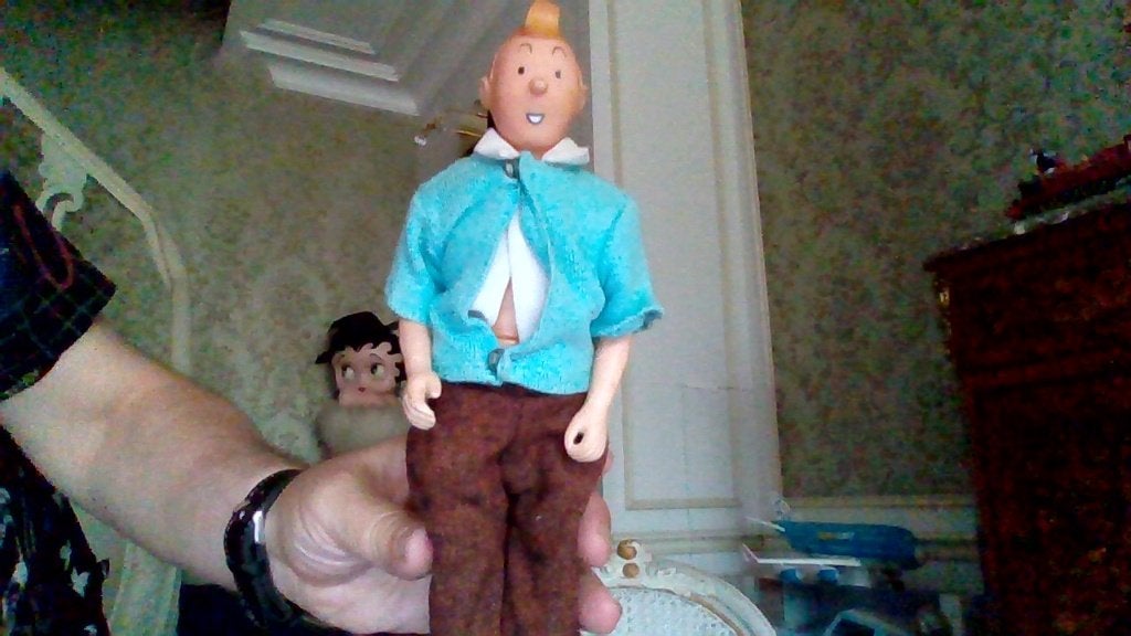 Poupée Tintin vintage, Enlèvement