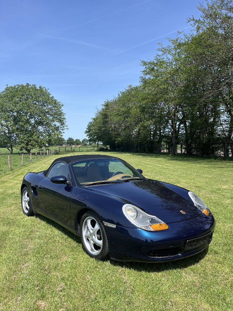 Porsche Boxster 986 - 2.5 Automaat, Auto's, Porsche, Achterwielaandrijving, Lederen bekleding, Cabriolet, Blauw