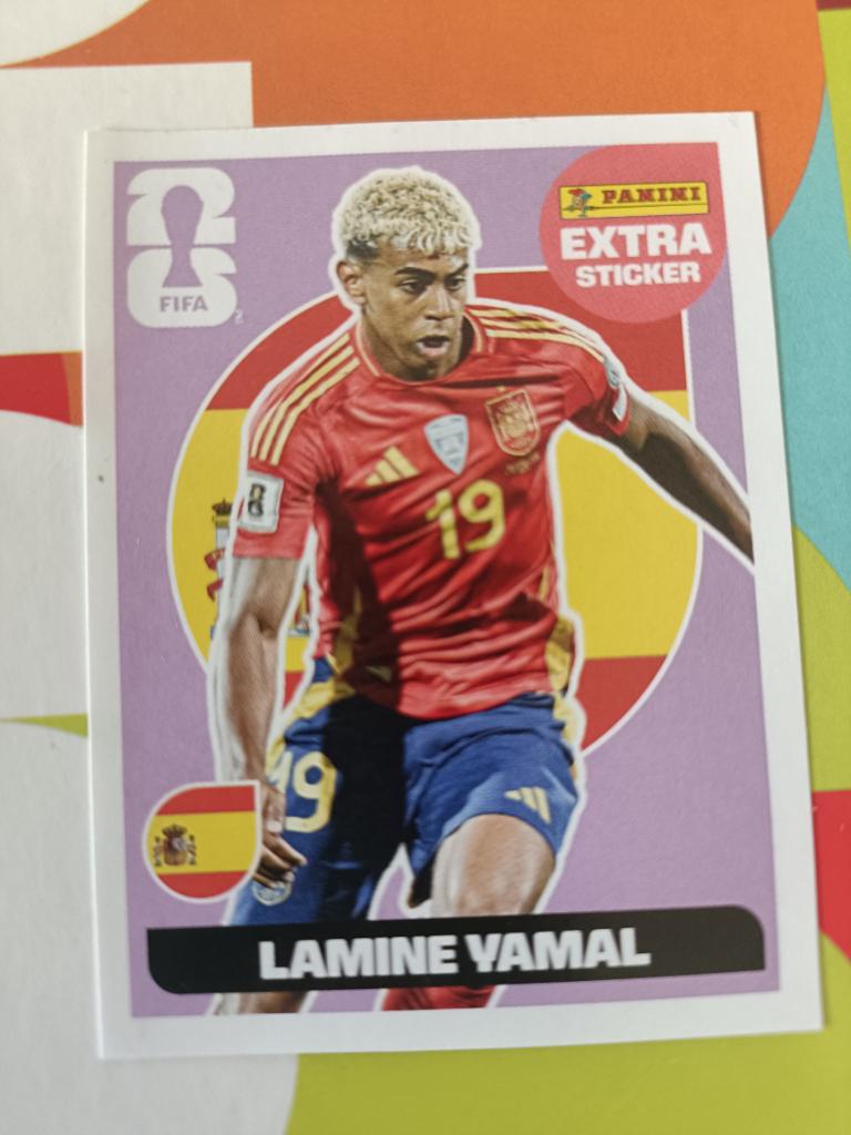 Extra sticker Lamine Yamal Wk 2026, Verzamelen, Sportartikelen en Voetbal, Ophalen of Verzenden, Nieuw, Poster, Plaatje of Sticker