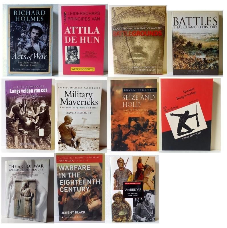 Krijgsgeschiedenis boeken collectie, Enlèvement ou Envoi, Ne s'applique pas, Utilisé, Général