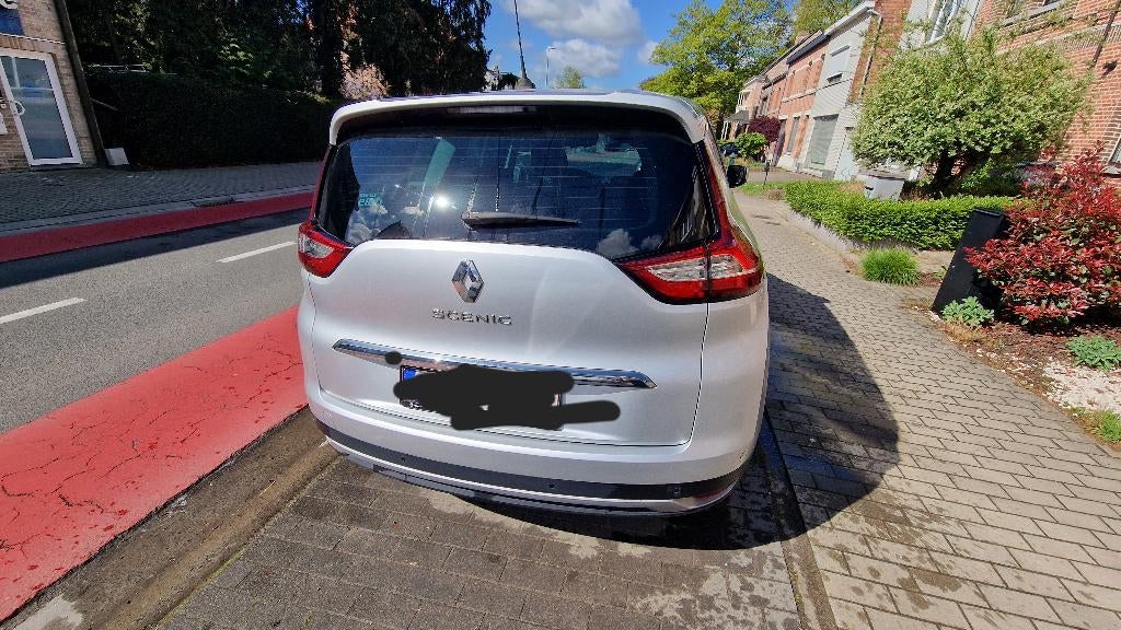 Renault Grand Scenic 11/2019 - 114.000 km, Auto's, Zwart, Multifunctioneel stuurwiel, Leder en Stof, 7 zetels