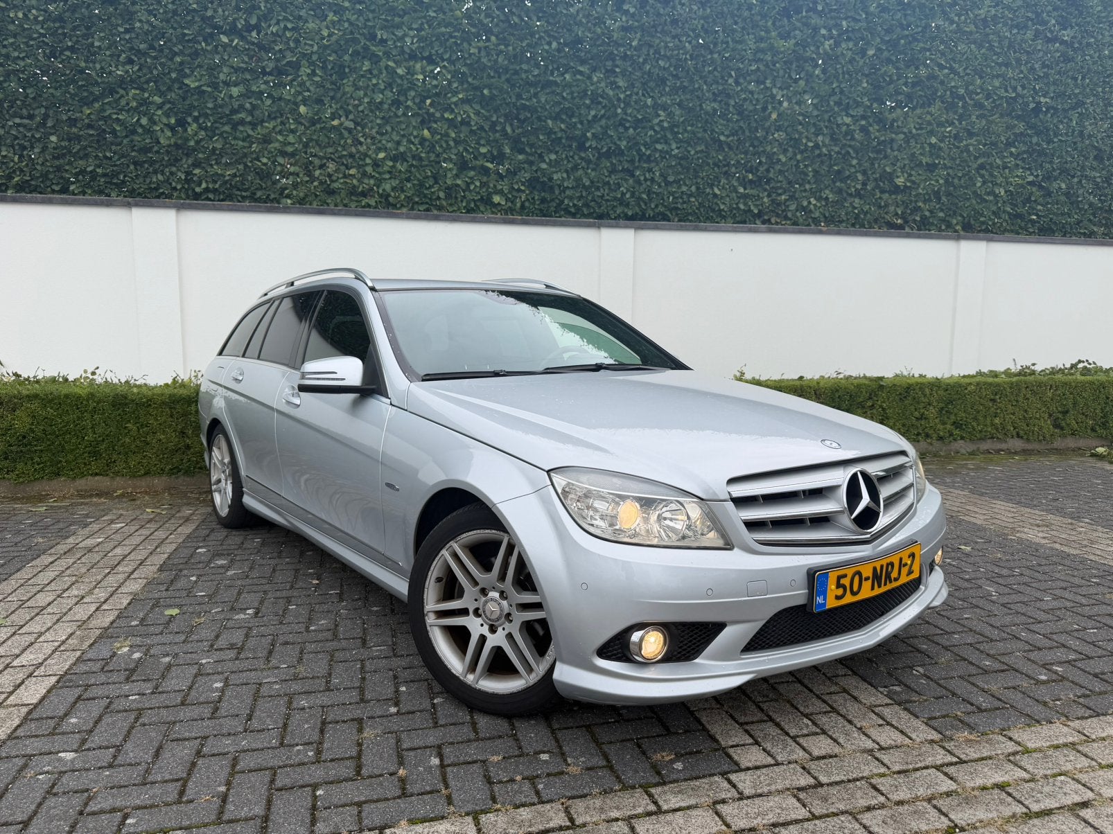 Mercedes Benz C180 Benzine Automaat Break AMG Pack Trekhaak, Auto's, Leder, Bedrijf, Break, Trekhaak