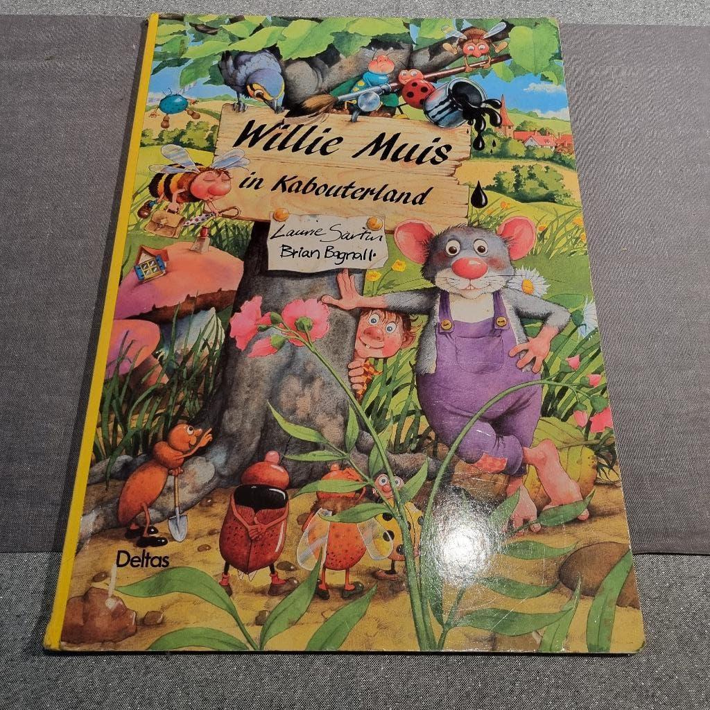 Reuze kinderboek - Willie Muis in Kabouterland, 5 of 6 jaar, Laurie Sartin, Sprookjes, Ophalen
