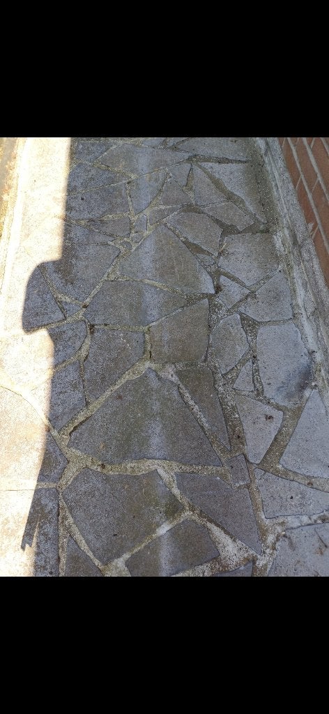 Breukstene flagstone 10€ m2, Enlèvement, Utilisé, Autres matériaux, 5 à 10 m²